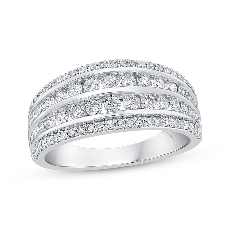 Main Image 1 of Adore Diamond Four-Row Anniversary Ring 1 ct tw 14K White Gold
