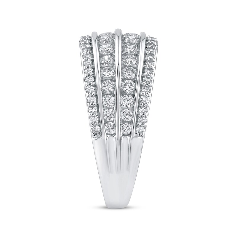 Main Image 2 of Adore Diamond Four-Row Anniversary Ring 1 ct tw 14K White Gold