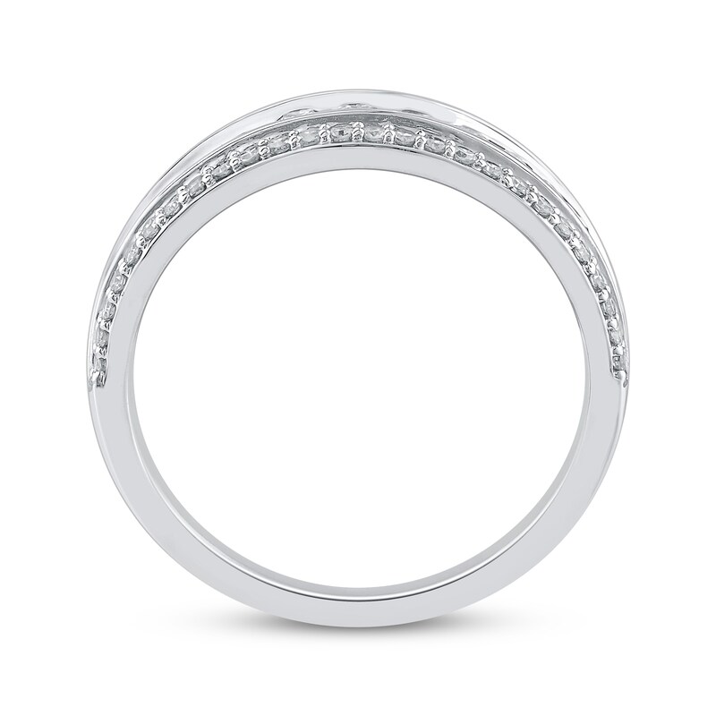 Main Image 3 of Adore Diamond Four-Row Anniversary Ring 1 ct tw 14K White Gold