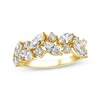Thumbnail Image 1 of Adore Marquise & Round-Cut Diamond Alternating Anniversary Ring 2 ct tw 14K Yellow Gold