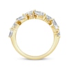 Thumbnail Image 3 of Adore Marquise & Round-Cut Diamond Alternating Anniversary Ring 2 ct tw 14K Yellow Gold