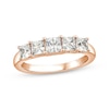 Thumbnail Image 1 of Adore Princess-Cut Five-Stone Anniversary Ring 1-1/2 ct tw 14K Rose Gold