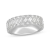 Thumbnail Image 1 of Men's Neil Lane Artistry Baguette & Round-Cut Lab-Grown Diamond Wedding Band 2 ct tw 14K White Gold