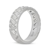 Thumbnail Image 2 of Men's Neil Lane Artistry Baguette & Round-Cut Lab-Grown Diamond Wedding Band 2 ct tw 14K White Gold