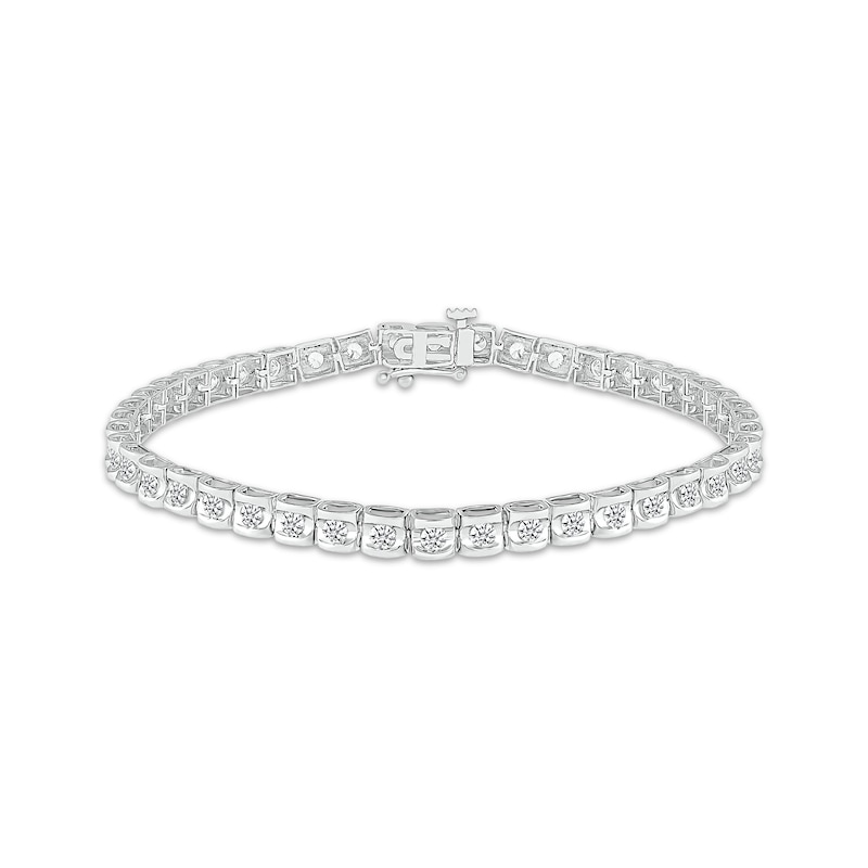 Lab-Created Diamonds by KAY Link Bracelet 2 ct tw 10K White Gold 7"