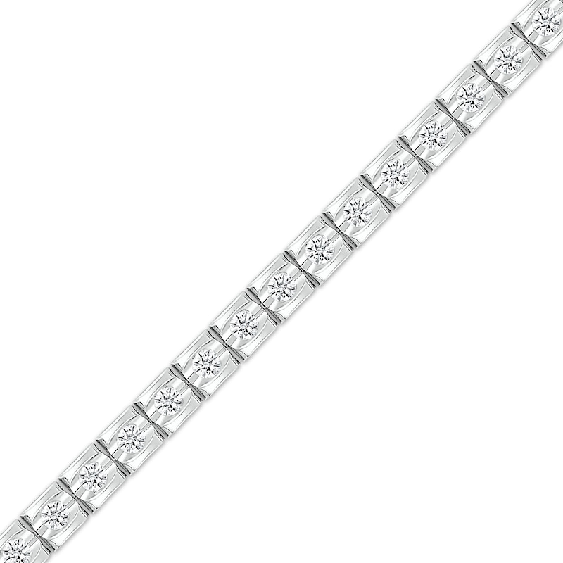 Lab-Created Diamonds by KAY Link Bracelet 2 ct tw 10K White Gold 7"