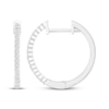 Thumbnail Image 1 of Diamond Hoop Earrings 1/10 ct tw Sterling Silver