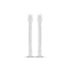 Thumbnail Image 2 of Diamond Hoop Earrings 1/10 ct tw Sterling Silver
