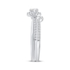 Thumbnail Image 2 of Adore Round-Cut Diamond Halo Bridal Set 5/8 ct tw 10K White Gold