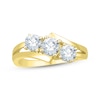 Thumbnail Image 1 of Adore Diamond Three-Stone Anniversary Ring 1 ct tw 14K Yellow Gold