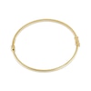 Thumbnail Image 3 of Bangle Bracelet with Roman Numeral Engraving 14K Yellow Gold