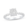 Thumbnail Image 1 of Adore Round-Cut Diamond Halo Engagement Ring 1 ct tw 14K White Gold
