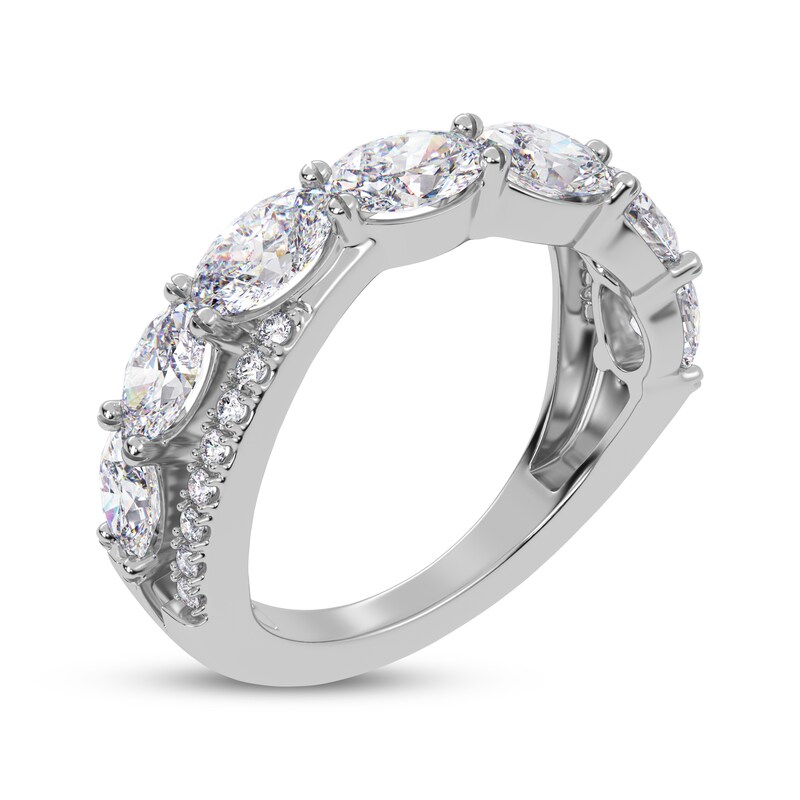 Main Image 2 of KAY Lab-Grown Diamonds Oval & Round-Cut Crossover Ring 2 ct tw 14K White Gold