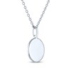 Thumbnail Image 4 of Happiness Symbol Medallion Necklace with Diamonds Sterling Silver 18&quot;