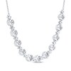 Thumbnail Image 3 of Multi-Diamond Circles Necklace 1 ct tw 14K White Gold 17"