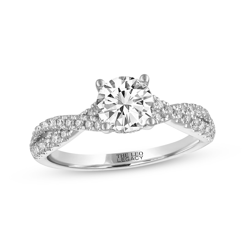 Main Image 1 of THE LEO Legacy Lab-Grown Diamond Engagement Ring 1-1/3 ct tw 14K White Gold