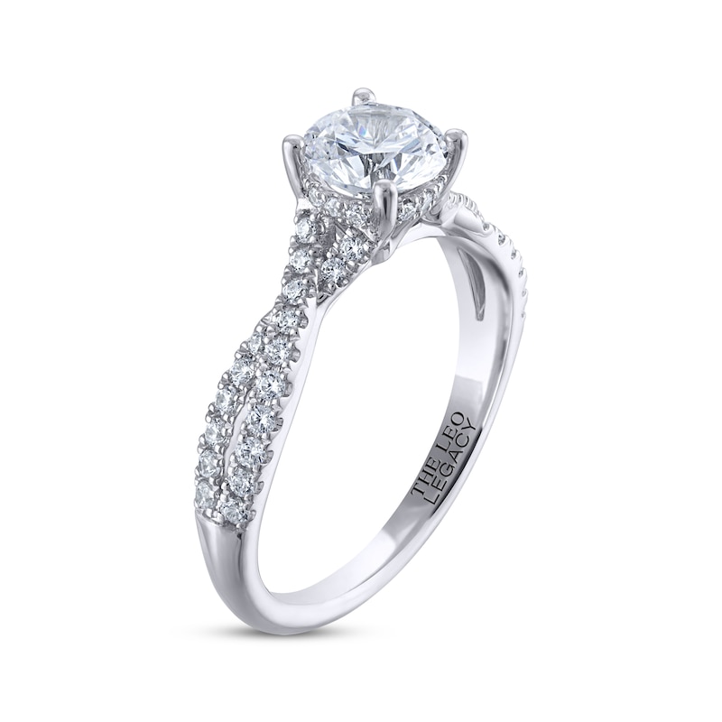Main Image 2 of THE LEO Legacy Lab-Grown Diamond Engagement Ring 1-1/3 ct tw 14K White Gold