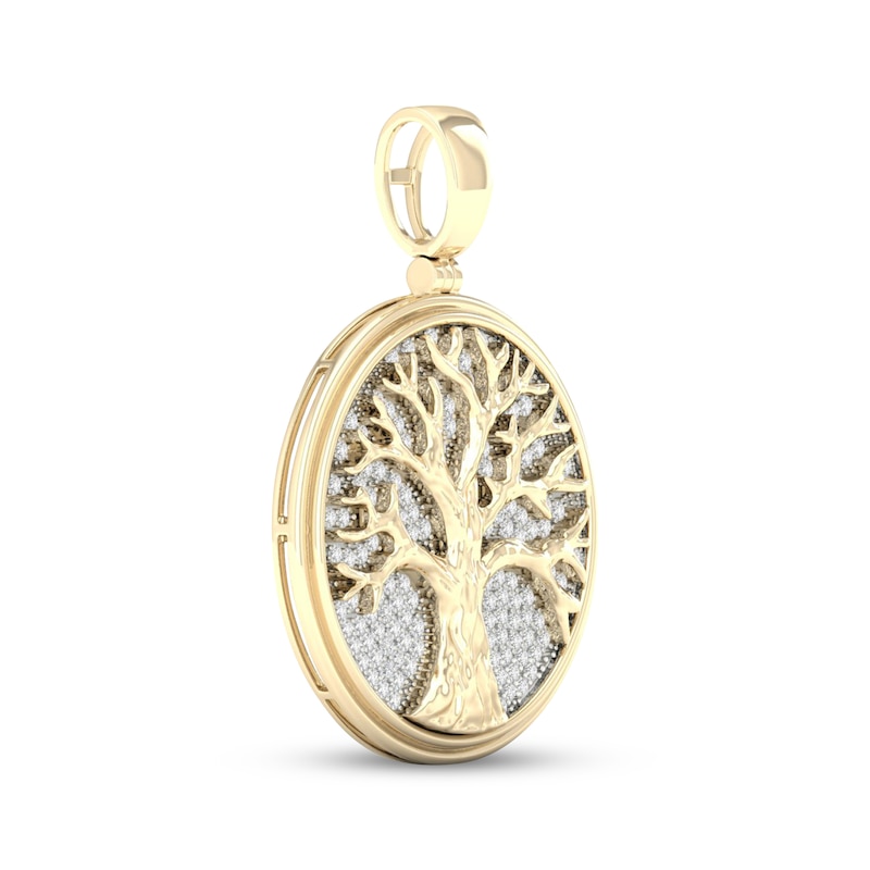 Main Image 2 of KAY Lab-Grown Diamonds Men's Tree of Life Charm 1 ct tw 10K Yellow Gold