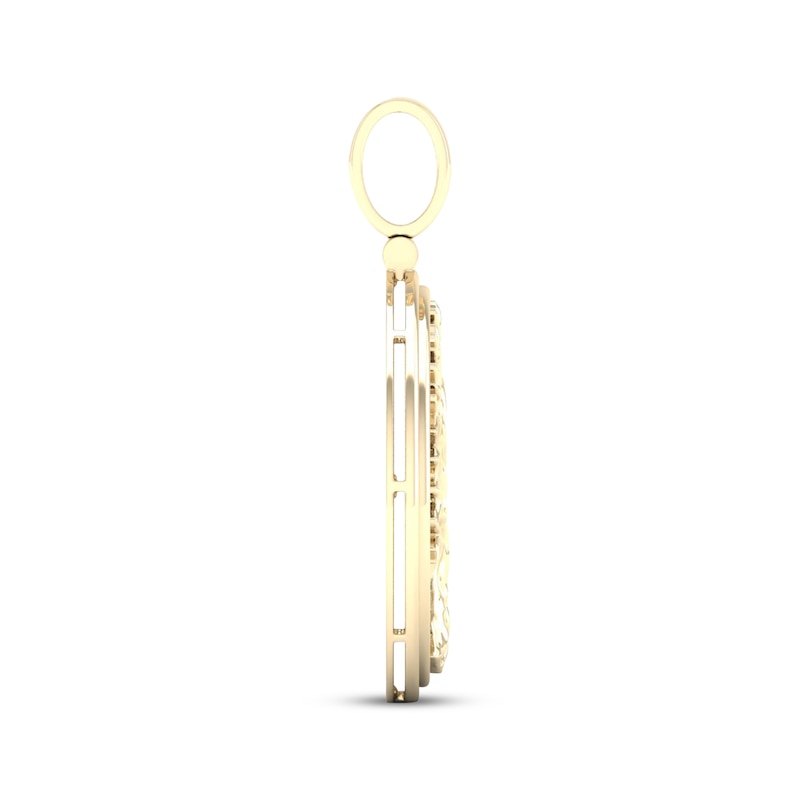 Main Image 3 of KAY Lab-Grown Diamonds Men's Tree of Life Charm 1 ct tw 10K Yellow Gold
