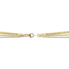 Thumbnail Image 3 of Herringbone, Paperclip & Curb Chain Three-Strand Necklace Solid 10K Yellow Gold 20"