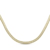 Thumbnail Image 1 of 4.5mm Diamond-Cut Curb Chain Necklace Solid 14K Yellow Gold 22"
