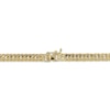 Thumbnail Image 3 of 4.5mm Diamond-Cut Curb Chain Necklace Solid 14K Yellow Gold 22"