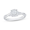 Thumbnail Image 1 of KAY Lab-Grown Diamonds Halo Promise Ring 1/4 ct tw 10K White Gold