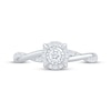 Thumbnail Image 3 of KAY Lab-Grown Diamonds Halo Promise Ring 1/4 ct tw 10K White Gold