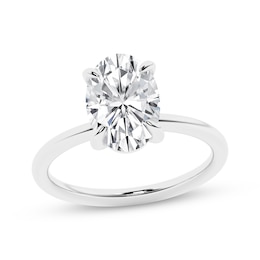 Adore Lab-Grown Diamonds Oval-Cut Solitaire Engagement Ring 3 ct tw 14K White Gold (F/VS2)