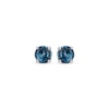 Thumbnail Image 2 of American Blue Sapphire Solitaire Stud Earrings Sterling Silver