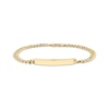 Thumbnail Image 1 of 4.5mm Curb Chain ID Bracelet Semi-Solid 10K Yellow Gold 8.5"