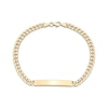 Thumbnail Image 2 of 4.5mm Curb Chain ID Bracelet Semi-Solid 10K Yellow Gold 8.5"
