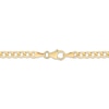 Thumbnail Image 3 of 4.5mm Curb Chain ID Bracelet Semi-Solid 10K Yellow Gold 8.5"