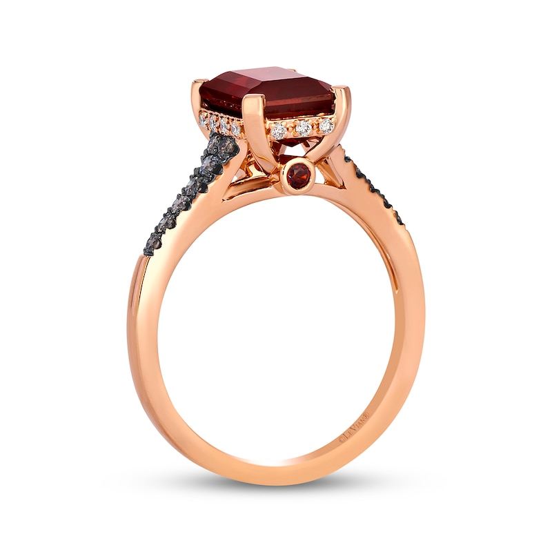 Main Image 3 of Le Vian Garnet Ring 1/4 ct tw Diamonds 14K Strawberry Gold