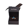 Thumbnail Image 5 of Le Vian Pear-Shaped Blue Topaz Ring 1/6 ct tw Diamonds 14K Strawberry Gold