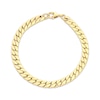 Thumbnail Image 1 of 5.8mm Flat Curb Chain Bracelet Hollow 18K Yellow Gold 7.5"