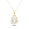 Thumbnail Image 1 of KAY Lab-Grown Diamonds Flower Necklace 1/2 ct tw 10K Yellow Gold 18"