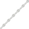 Thumbnail Image 2 of Multi-Diamond Marquise Link Bracelet 1/2 ct tw 10K White Gold 7.25"