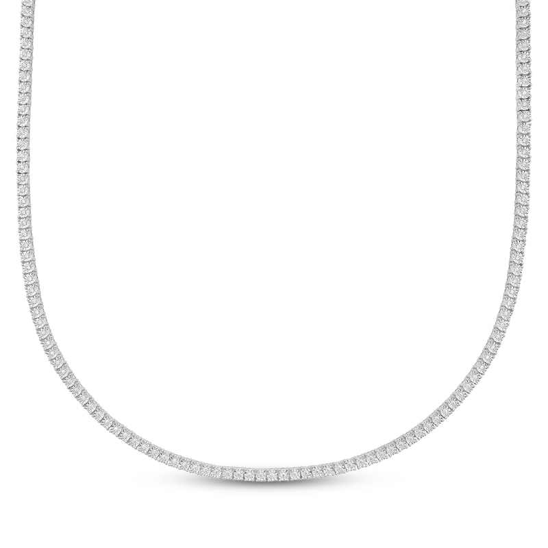 Main Image 1 of Men's Diamond Tennis Necklace 2 ct tw Sterling Silver 22"