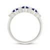 Thumbnail Image 3 of KAY Lab-Grown Diamonds Blue Lab-Created Sapphire Ring 1/4 ct tw Sterling Silver