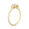 Thumbnail Image 2 of Adore Lab-Grown Diamonds Princess-Cut Three-Stone Engagement Ring 1/2 ct tw 14K Yellow Gold