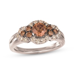 Le Vian Diamond Halo Ring 1 ct tw 14K Vanilla Gold