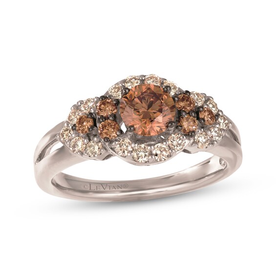 Le Vian Diamond Halo Ring 1 ct tw 14K Vanilla Gold