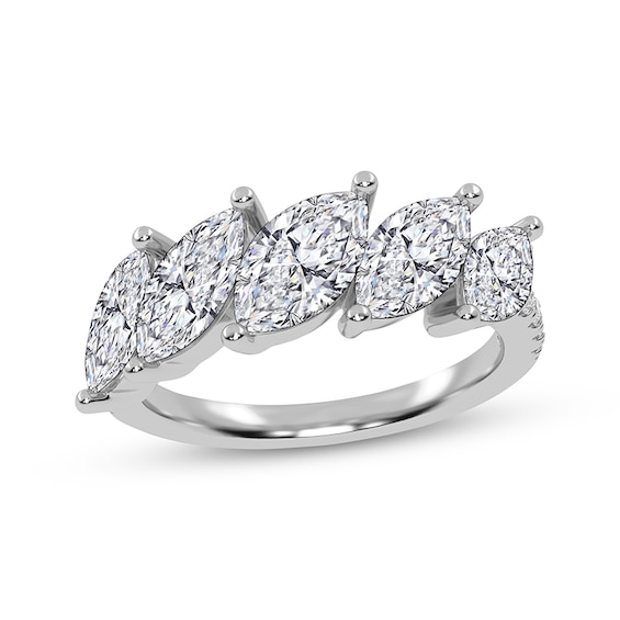 KAY Lab-Grown Diamonds Marquise-Cut Tilted Ring 2 ct tw 14K White Gold