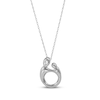 Thumbnail Image 0 of Mother & Child Necklace 10K White Gold 18"