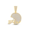 Thumbnail Image 0 of Men's Diamond Football Helmet Pendant 3 ct tw Round-cut 10K Yellow Gold