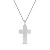 Thumbnail Image 3 of Men's Tiger's Eye Cross Necklace Stainless Steel 24"