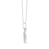 Thumbnail Image 1 of Round-Cut Multi-Diamond Center Heart Necklace 1/5 ct tw Sterling Silver 18”