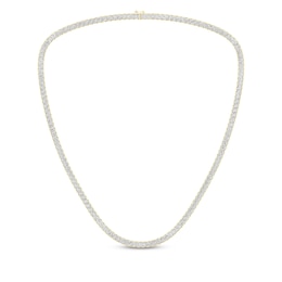 Men's Diamond Square Link Tennis Necklace 5 ct tw 10K Yellow Gold 20&quot;