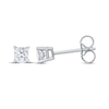 Thumbnail Image 0 of Lab-Created Diamonds by KAY Princess-Cut Solitaire Stud Earrings 1/3 ct tw 10K White Gold (I/SI2)